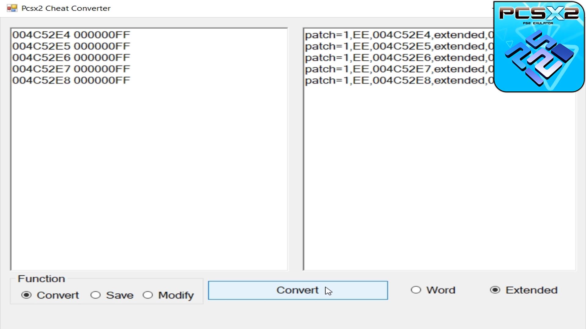 PS2 Codebreaker - find (and/or convert) codes from AR Max