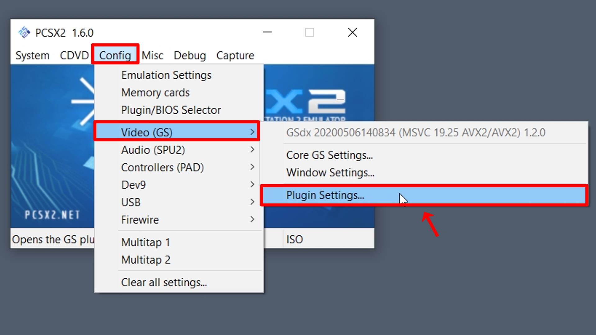 how to enter full screen pcsx2