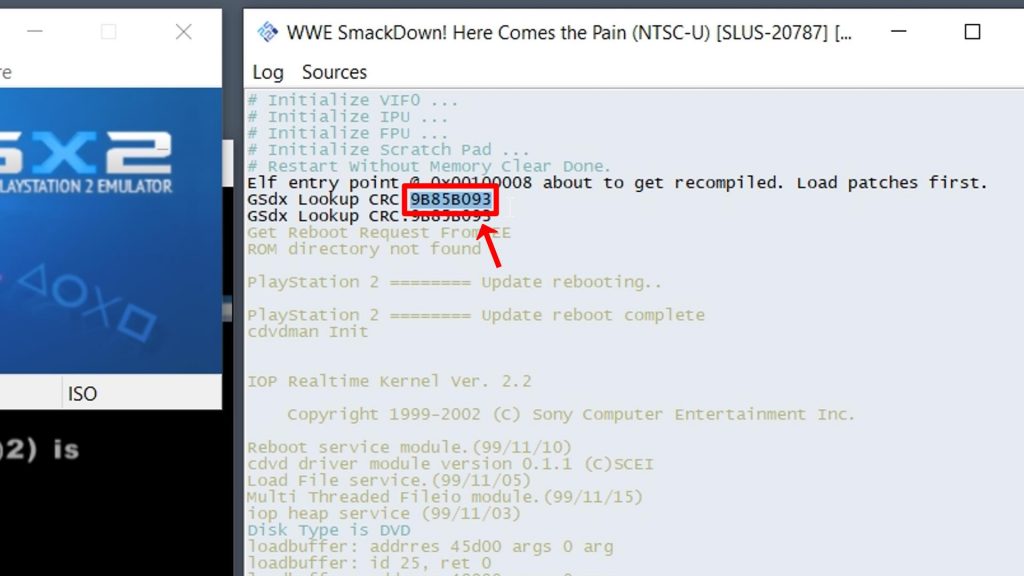 iso file not found pcsx2