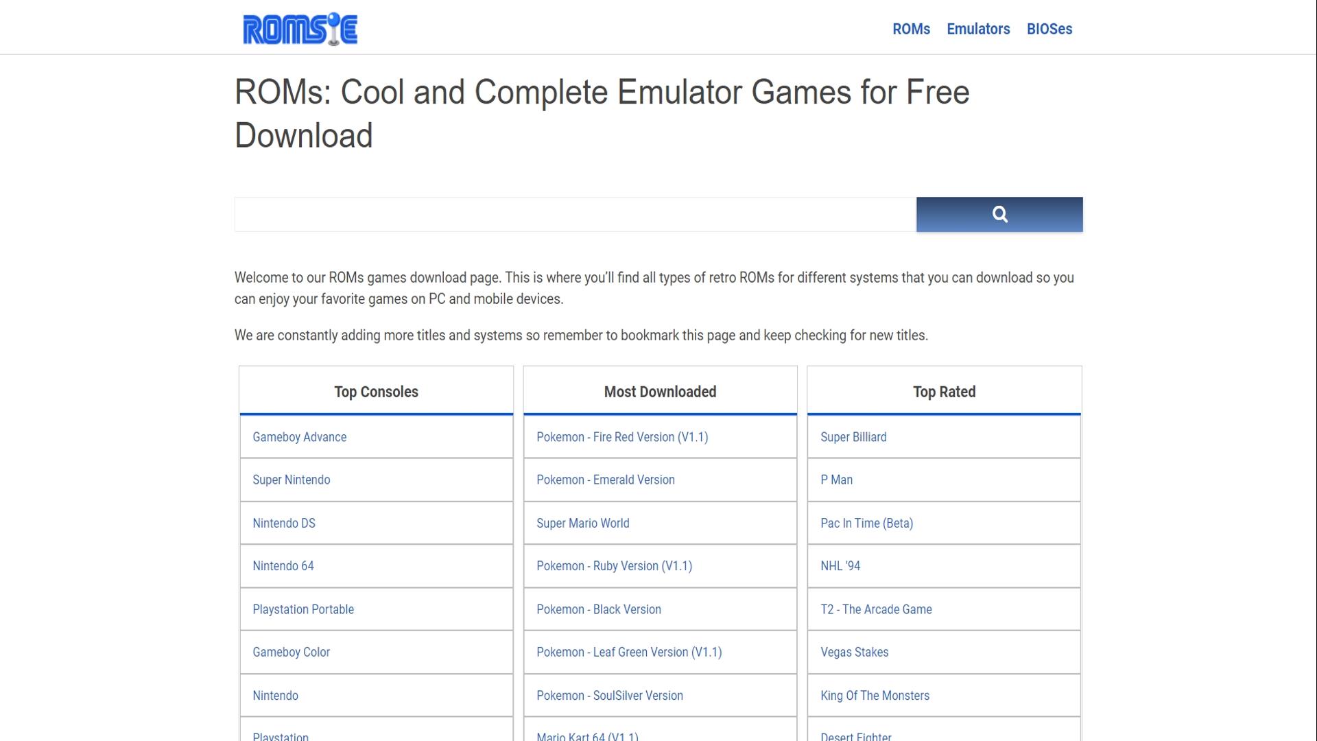 How to Download ROMS Games for Free