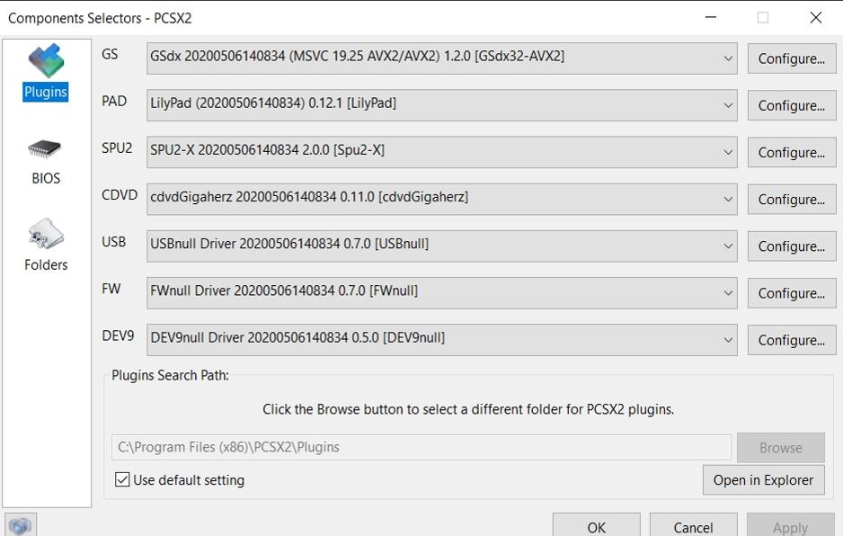 PCSX2 Plugins