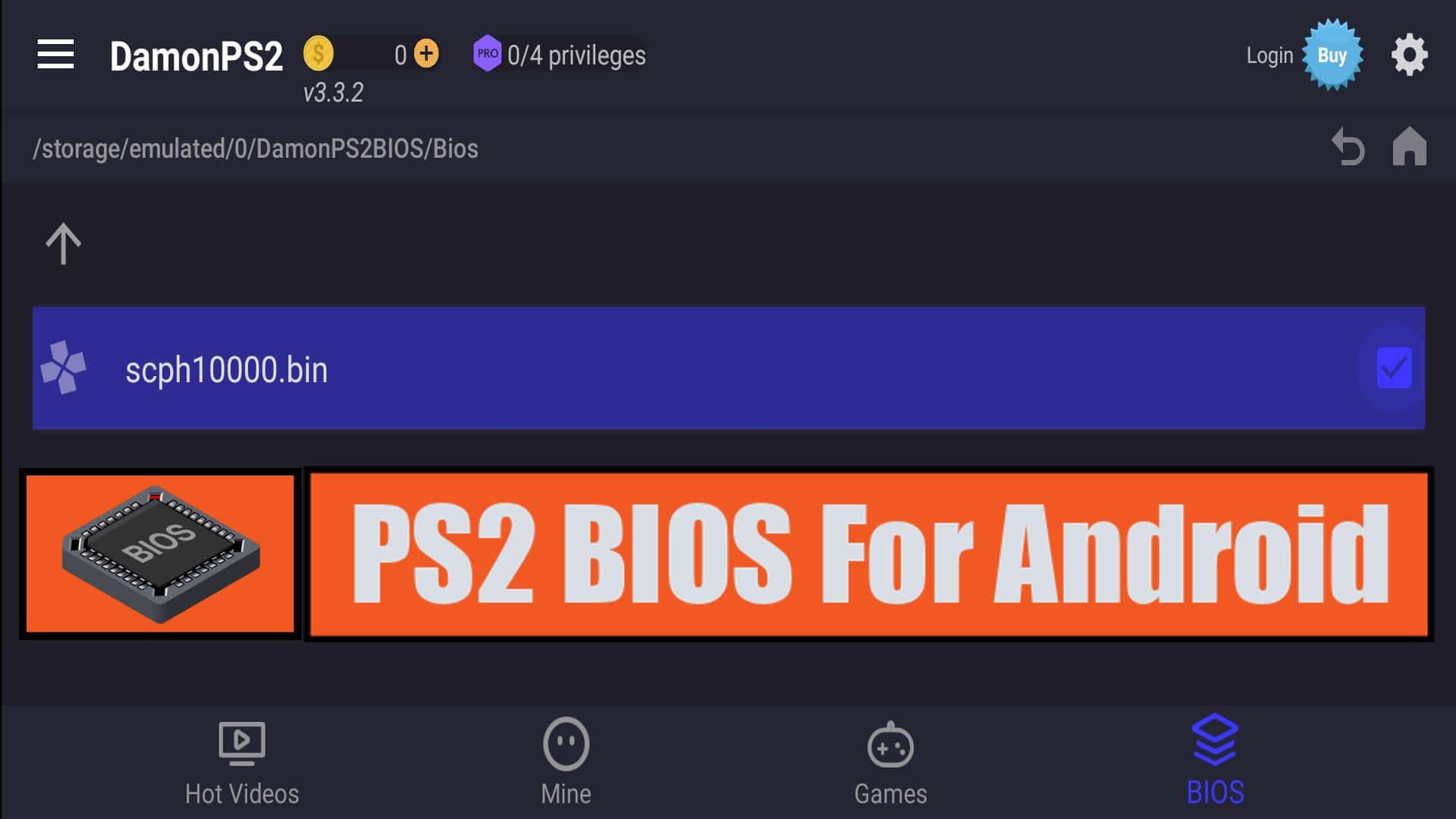 ps2 emulator bios file download for android