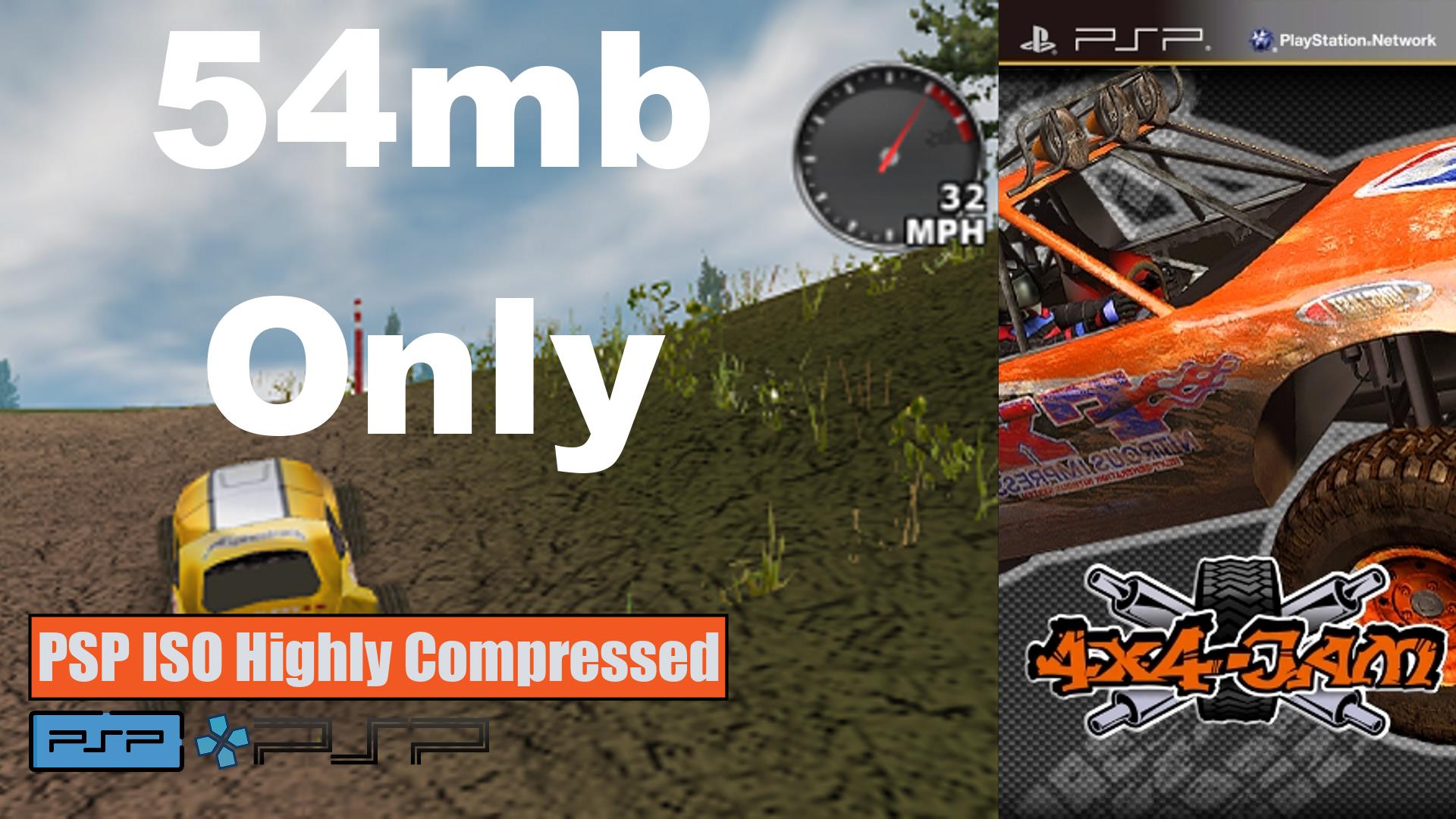 4x4 Jam PSP ISO Highly Compressed