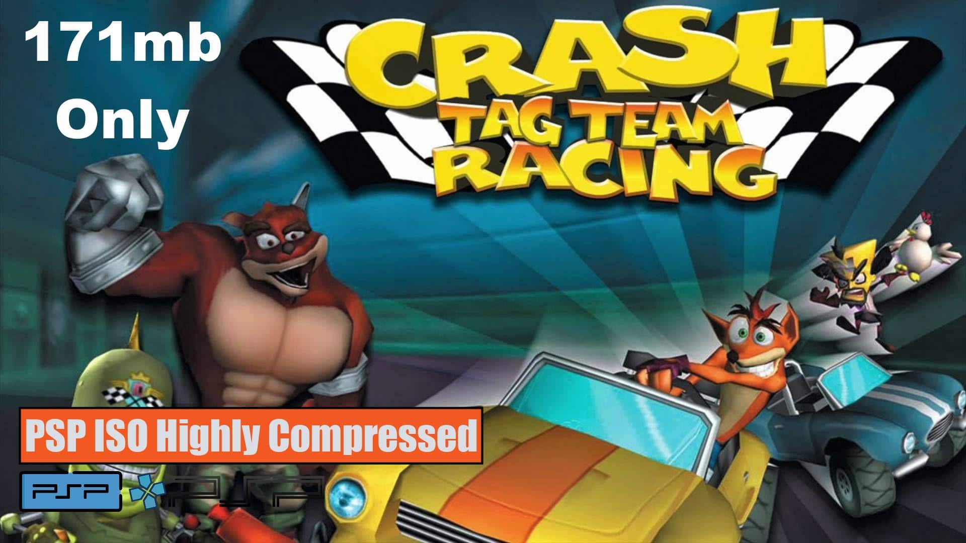 Crash Tag Team Racing PSP ISO Highly Compressed
