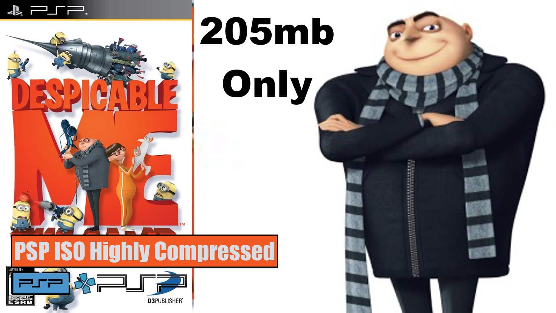 Despicable Me PSP ISO Highly Compressed