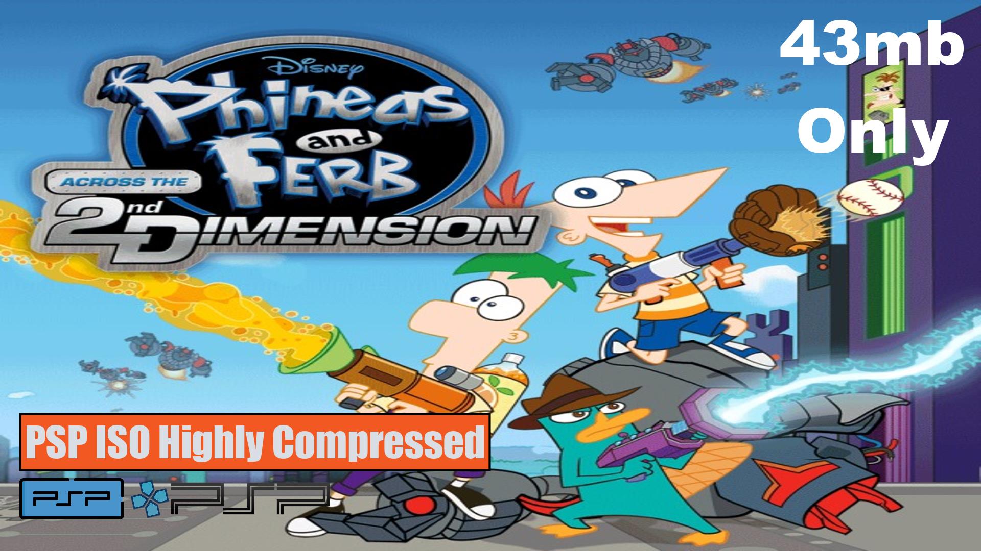 Phineas and Ferb PSP ISO Highly Compressed