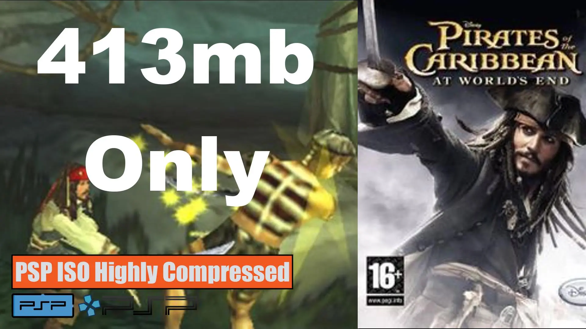 Pirates of The Caribbean at World's End PSP ISO Highly Compressed