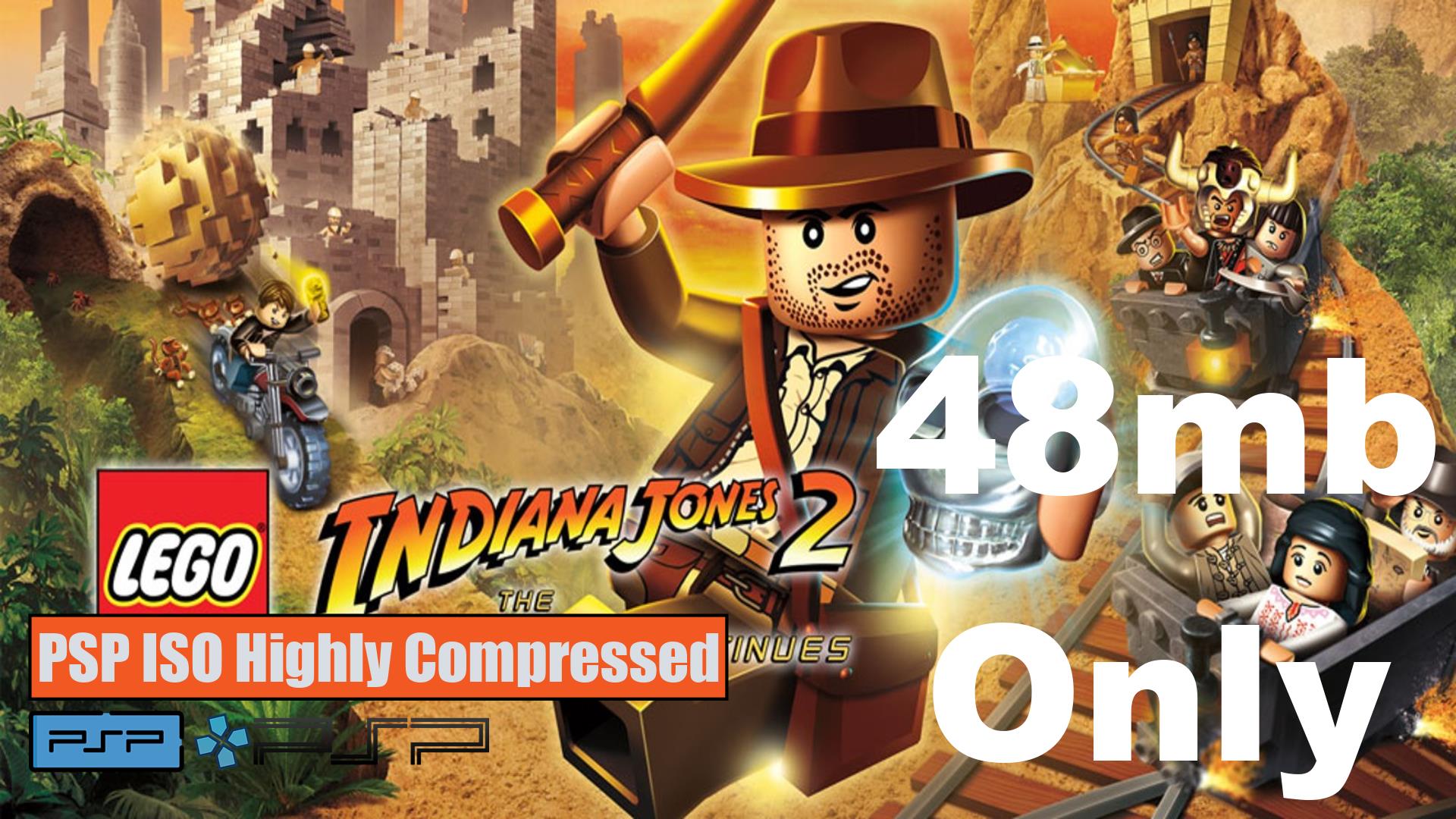 Lego Indiana Jones 2 The Adventure Continues PSP ISO Highly Compressed