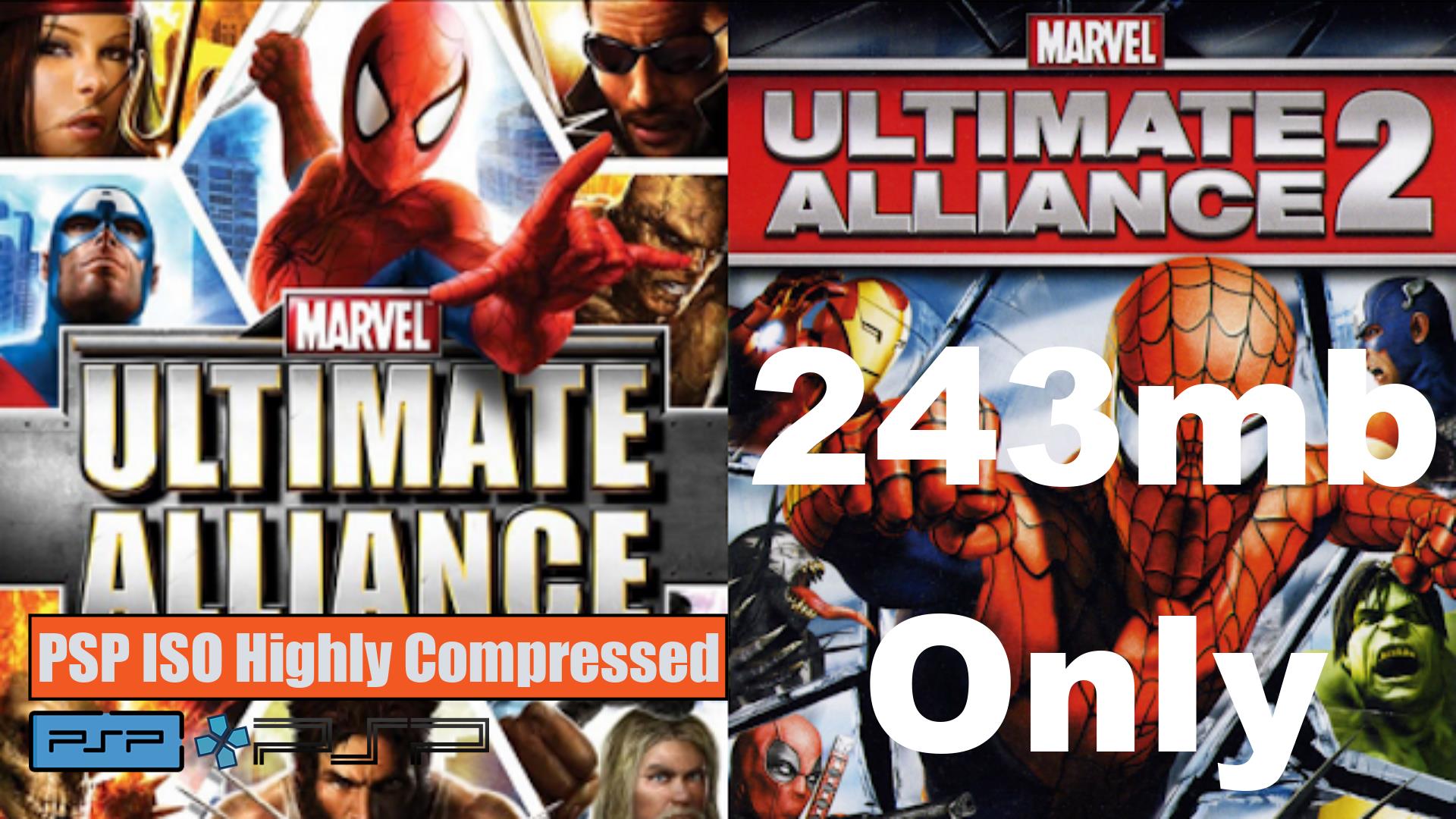 Marvel Ultimate Alliance PSP ISO Highly Compressed