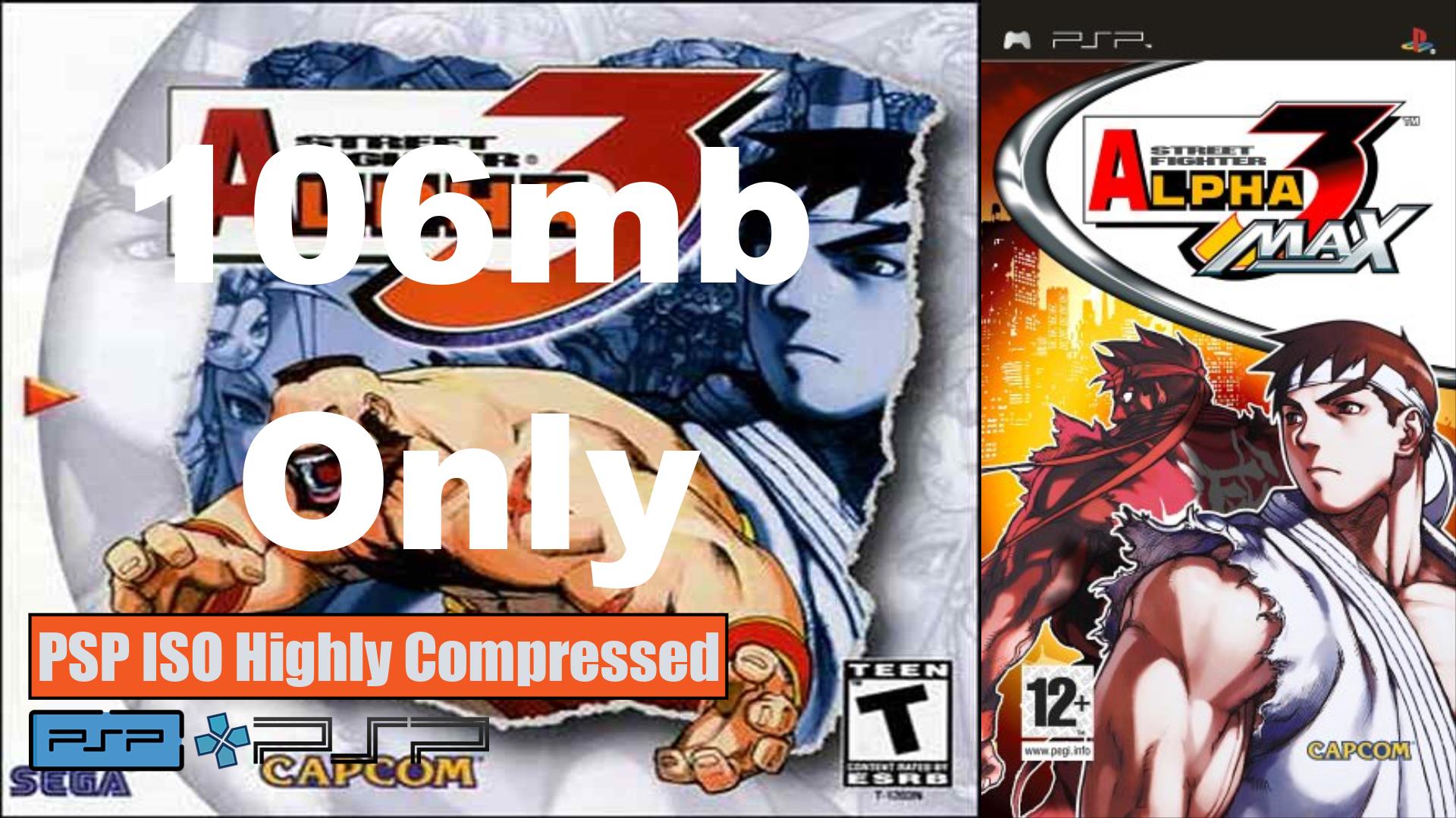 Street Fighter Alpha 3 PSP ISO Highly Compressed