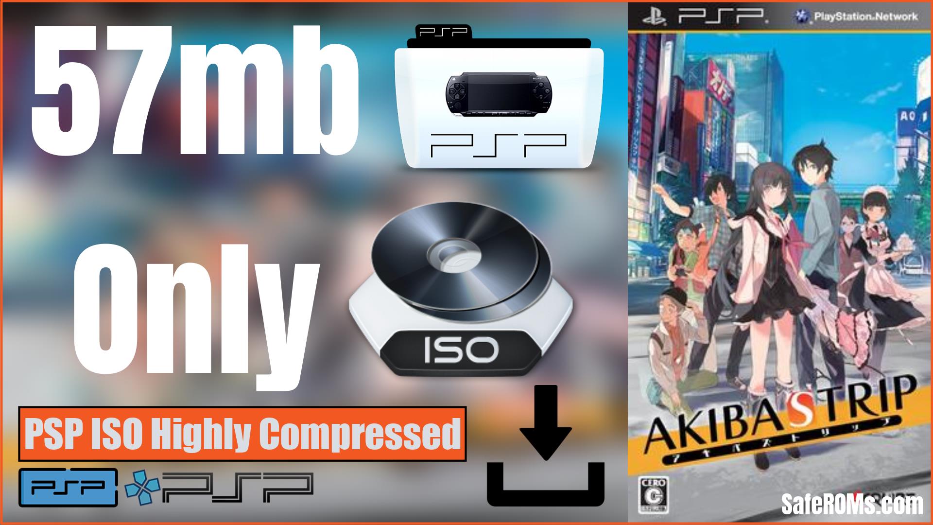 Akiba's Trip PSP ISO Highly Compressed