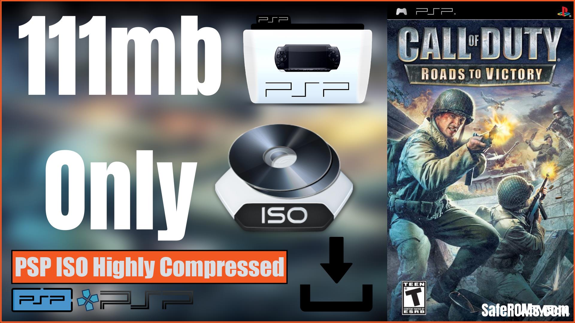 Call of Duty Roads to Victory PSP ISO Highly Compressed