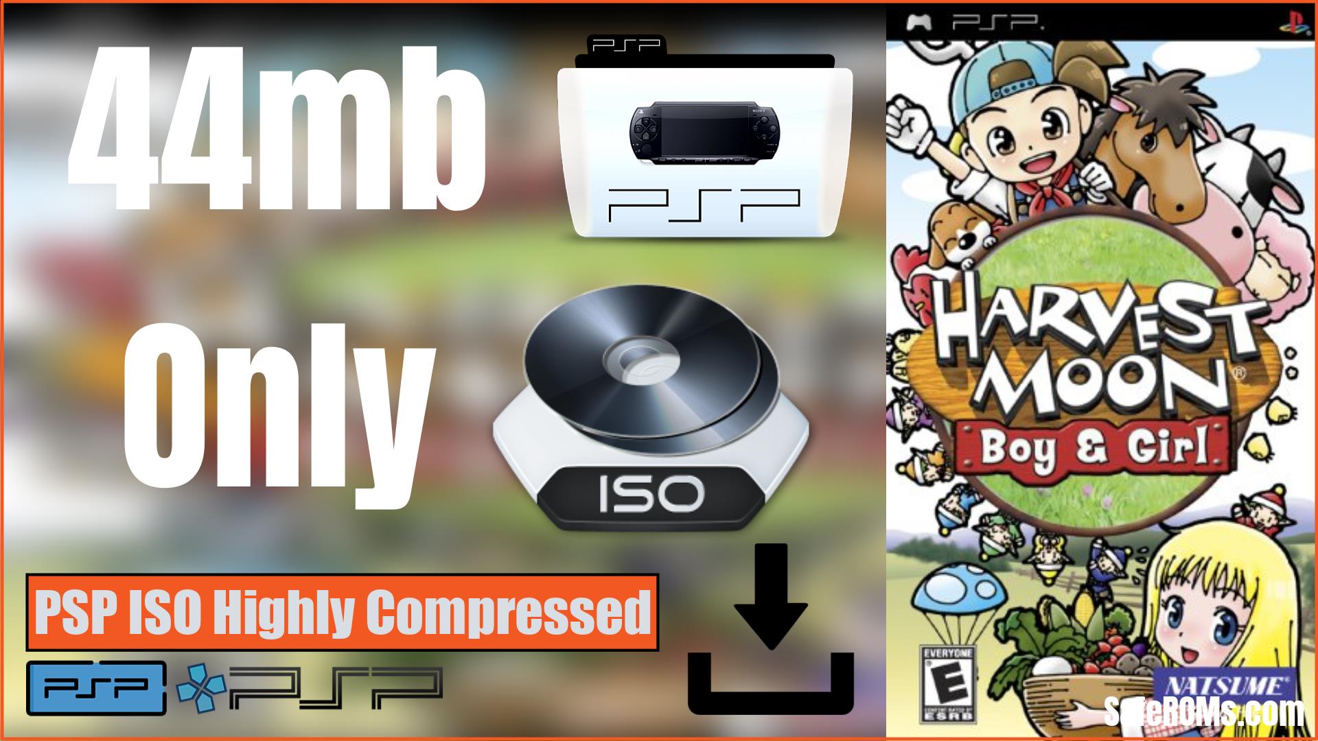 Harvest Moon Boy & Girl PSP ISO Highly Compressed Download