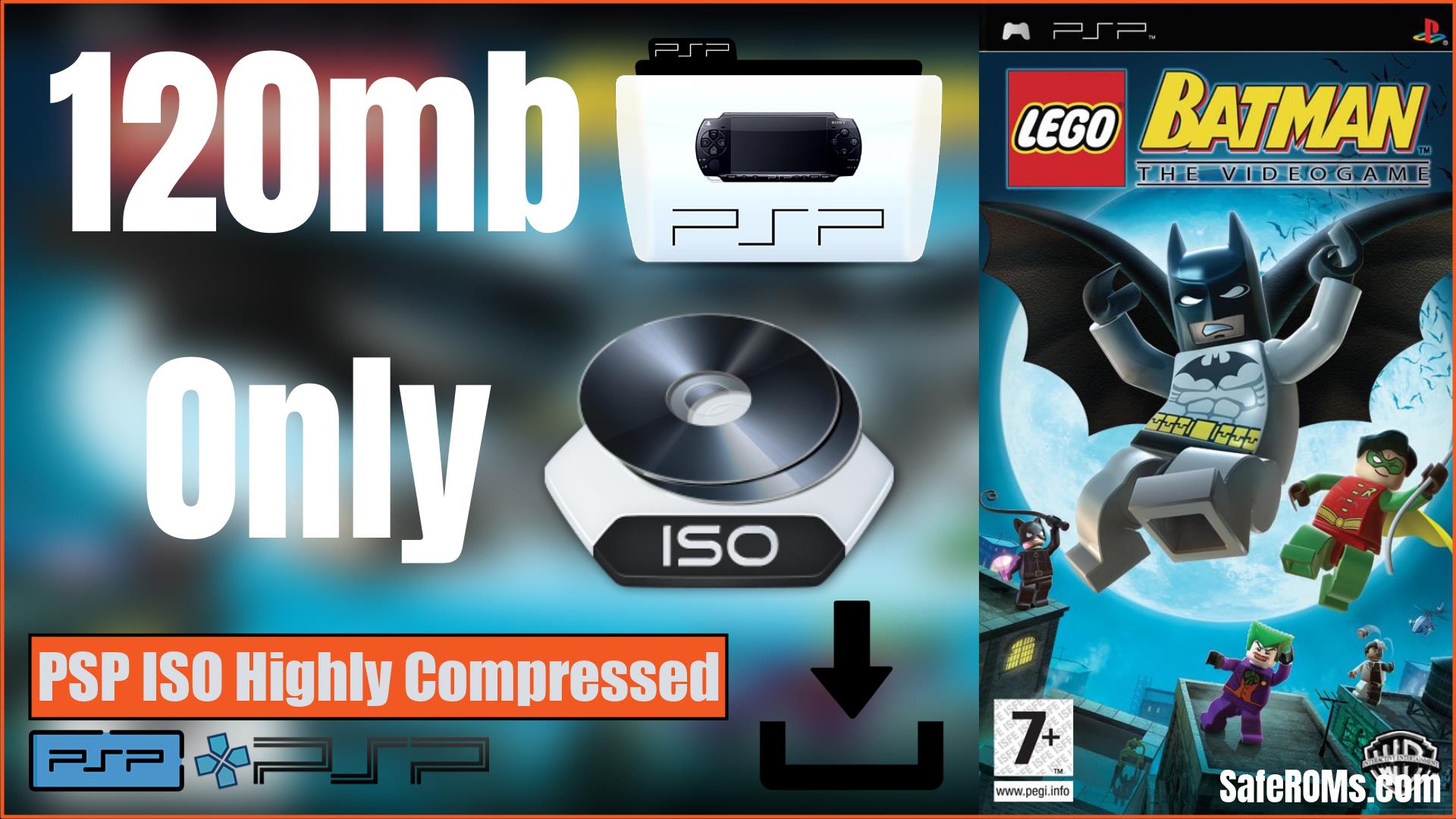 Lego Batman The Videogame PSP ISO Highly Compressed Download