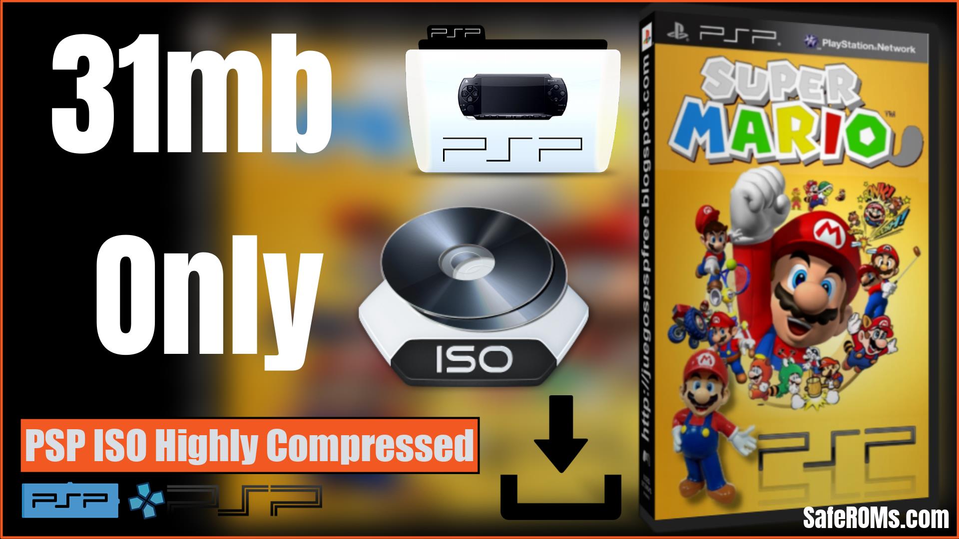 Mario Kart PSP ISO Highly Compressed Download