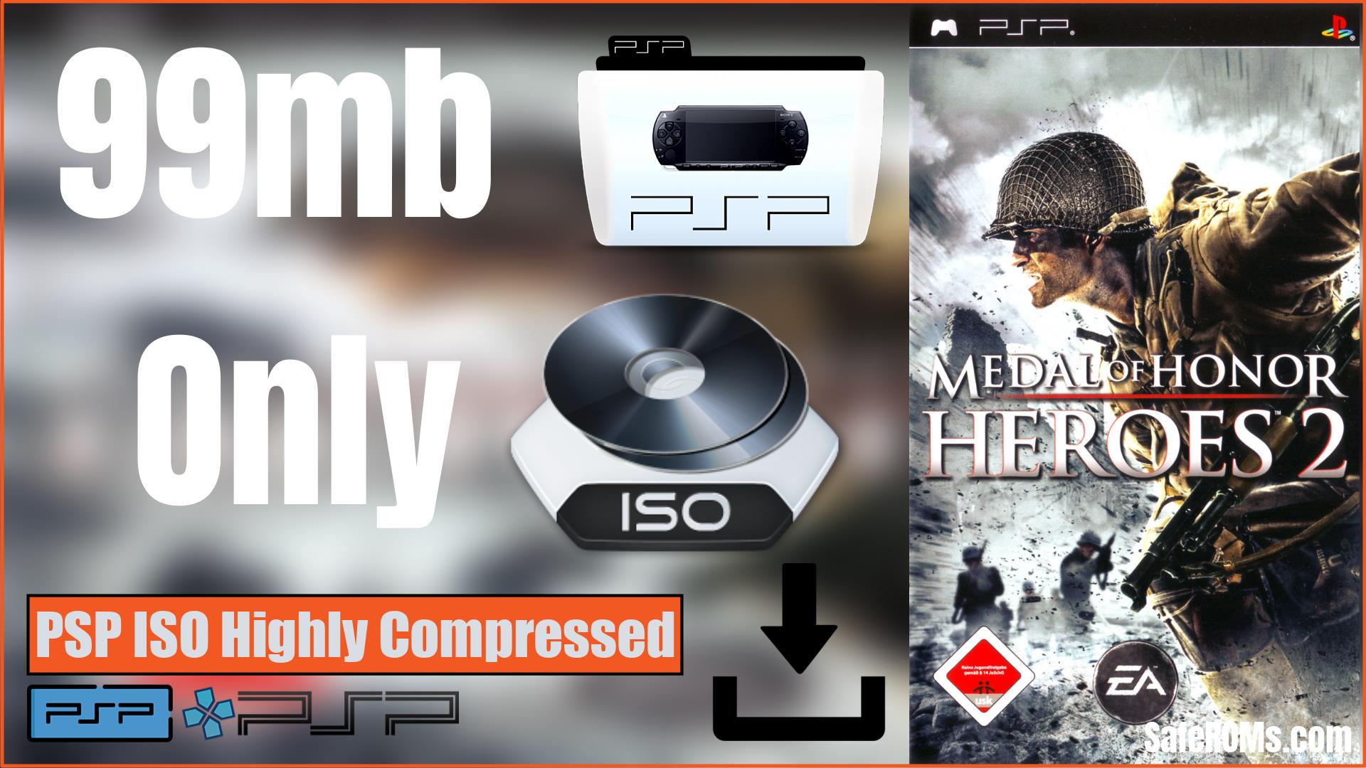 Medal of Honor Heroes 2 PSP ISO Highly Compressed Download