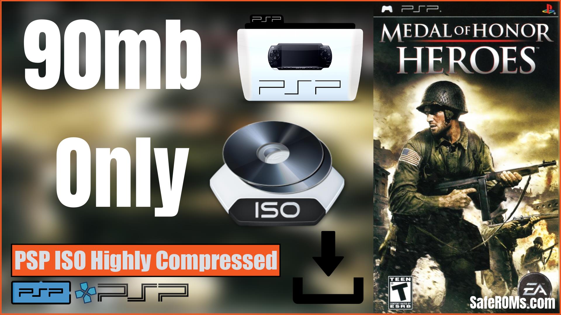 Medal of Honor Heroes PSP ISO Highly Compressed Download