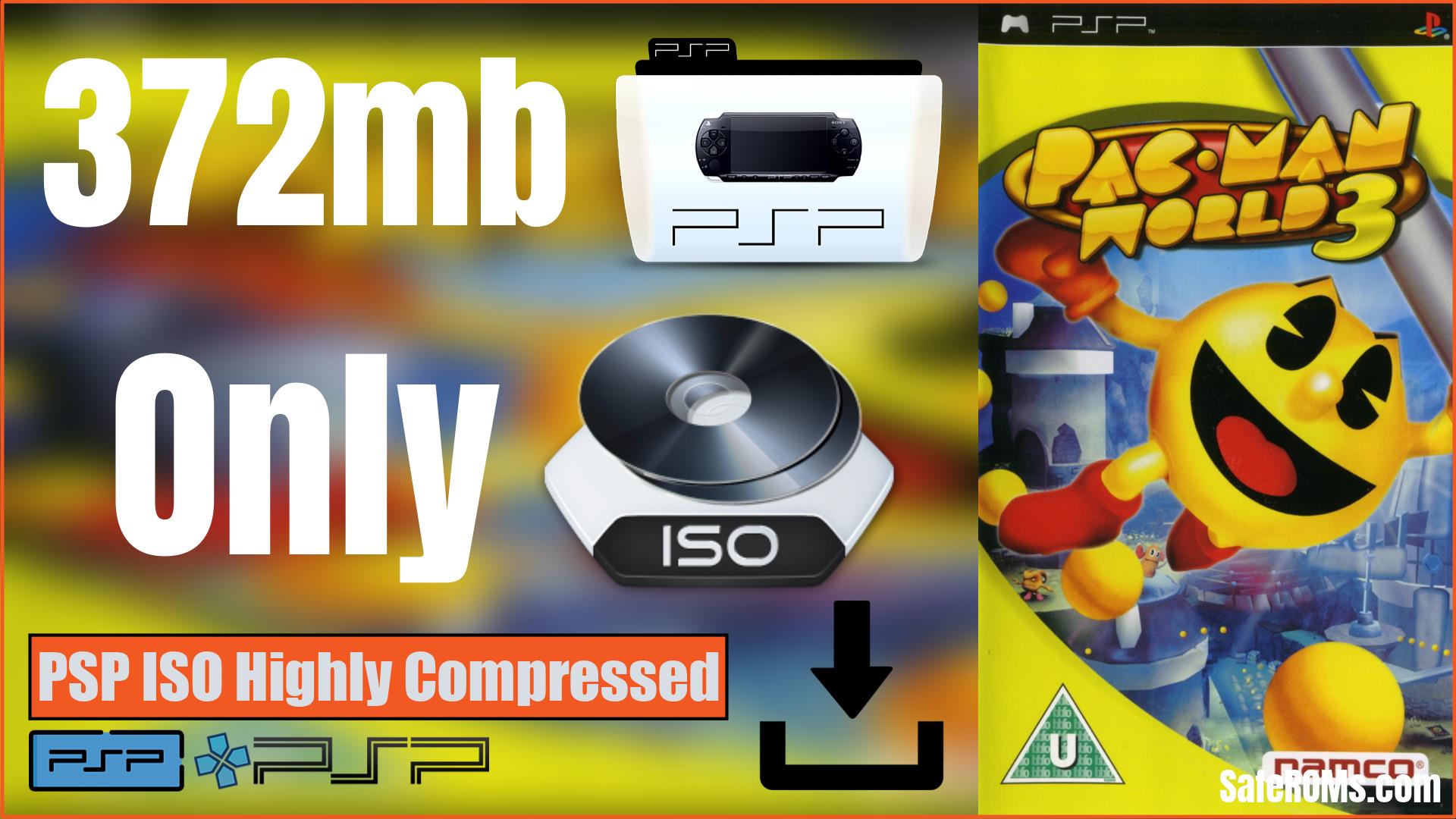 Pac-Man World 3 PSP ISO Highly Compressed Download