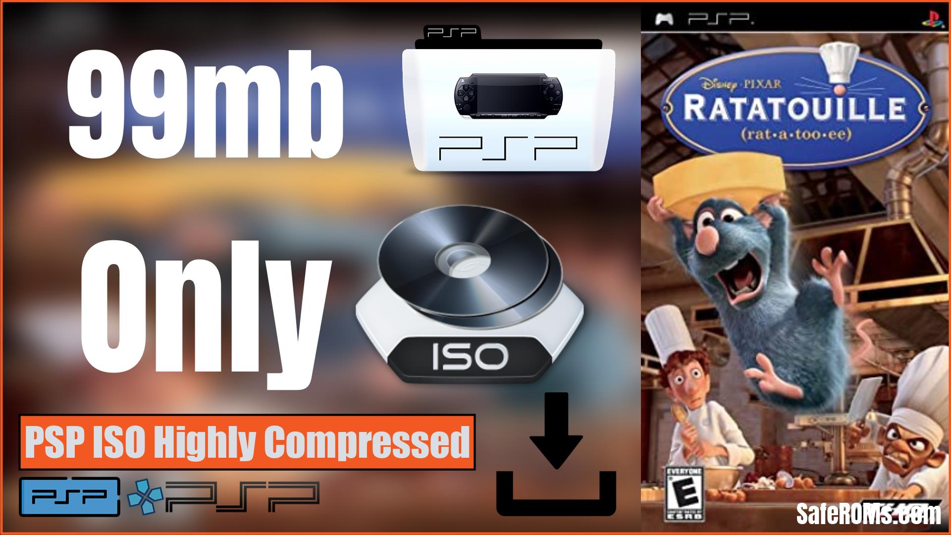Ratatouille PSP ISO Highly Compressed Download