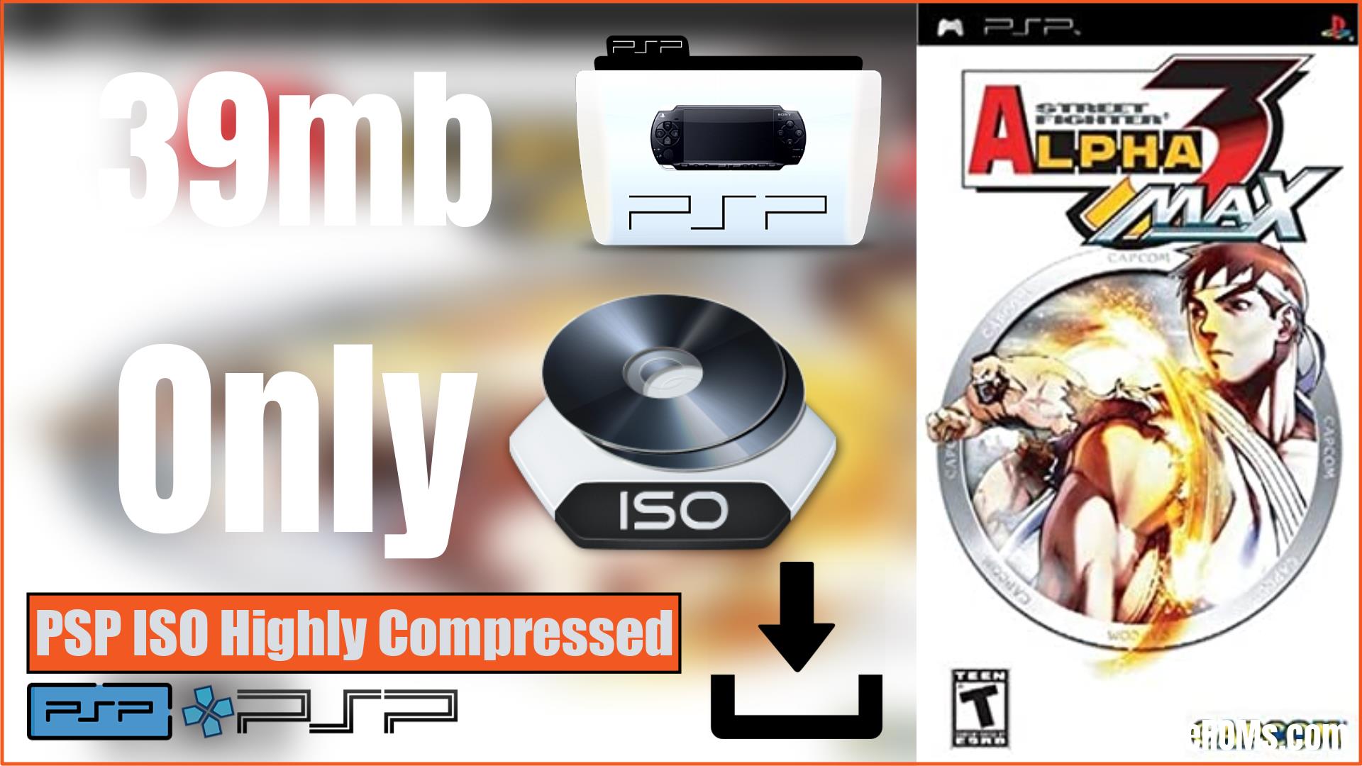 Street Fighter Alpha 3 PSP ISO Highly Compressed Download