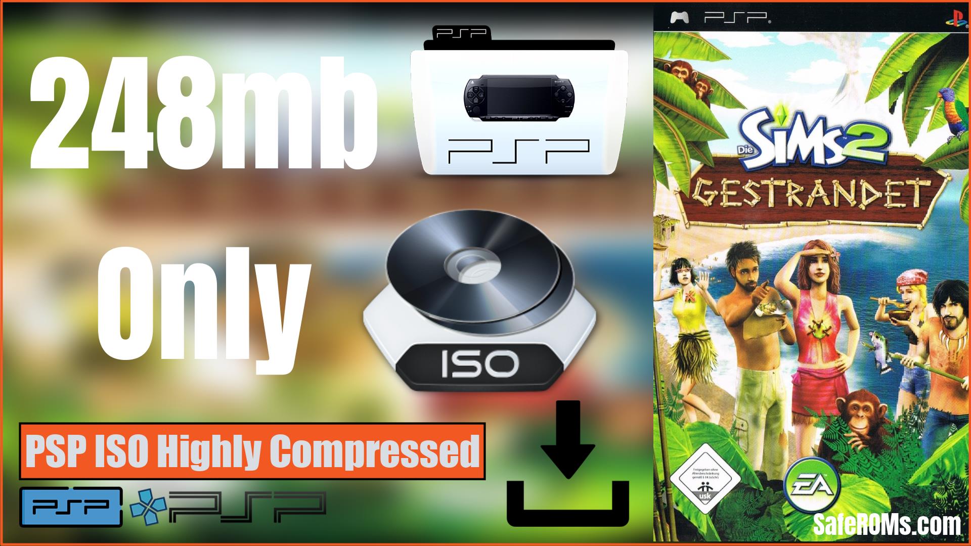 The Sims 2 Castaway PSP ISO Highly Compressed Download