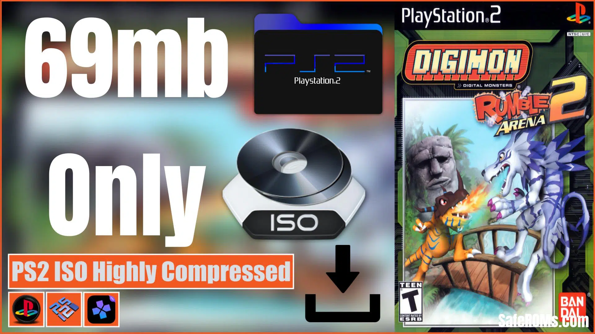 Digimon Rumble Arena 2 PS2 ISO Highly Compressed Download