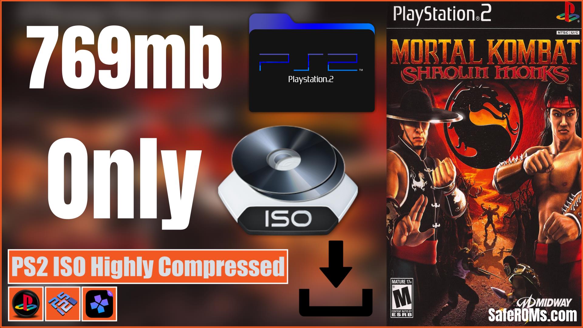Mortal Kombat - Shaolin Monks PS2 ISO Highly Compressed Download