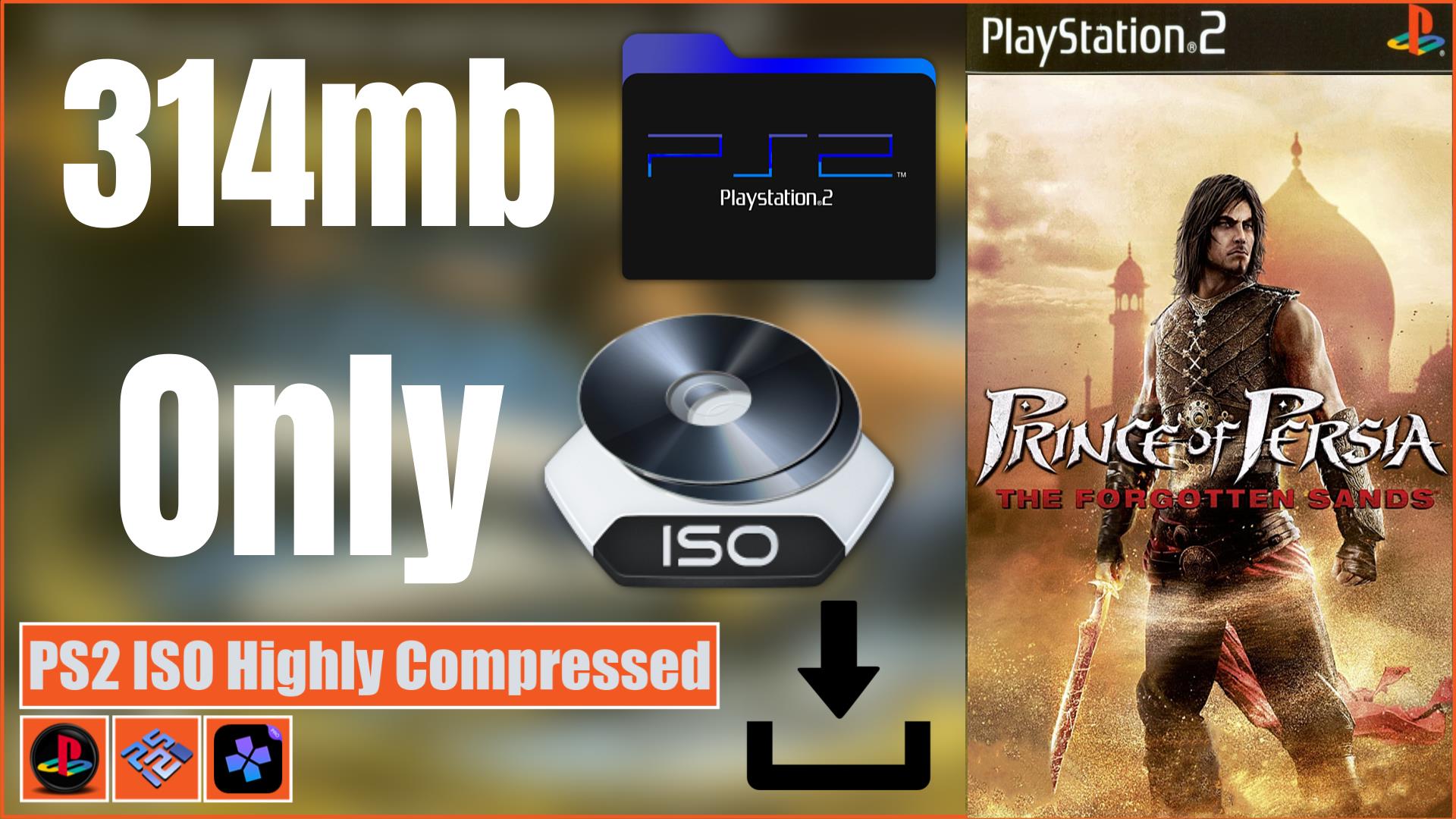 Prince of Persia - The Forgotten Sands PS2 ISO Highly Compressed Download