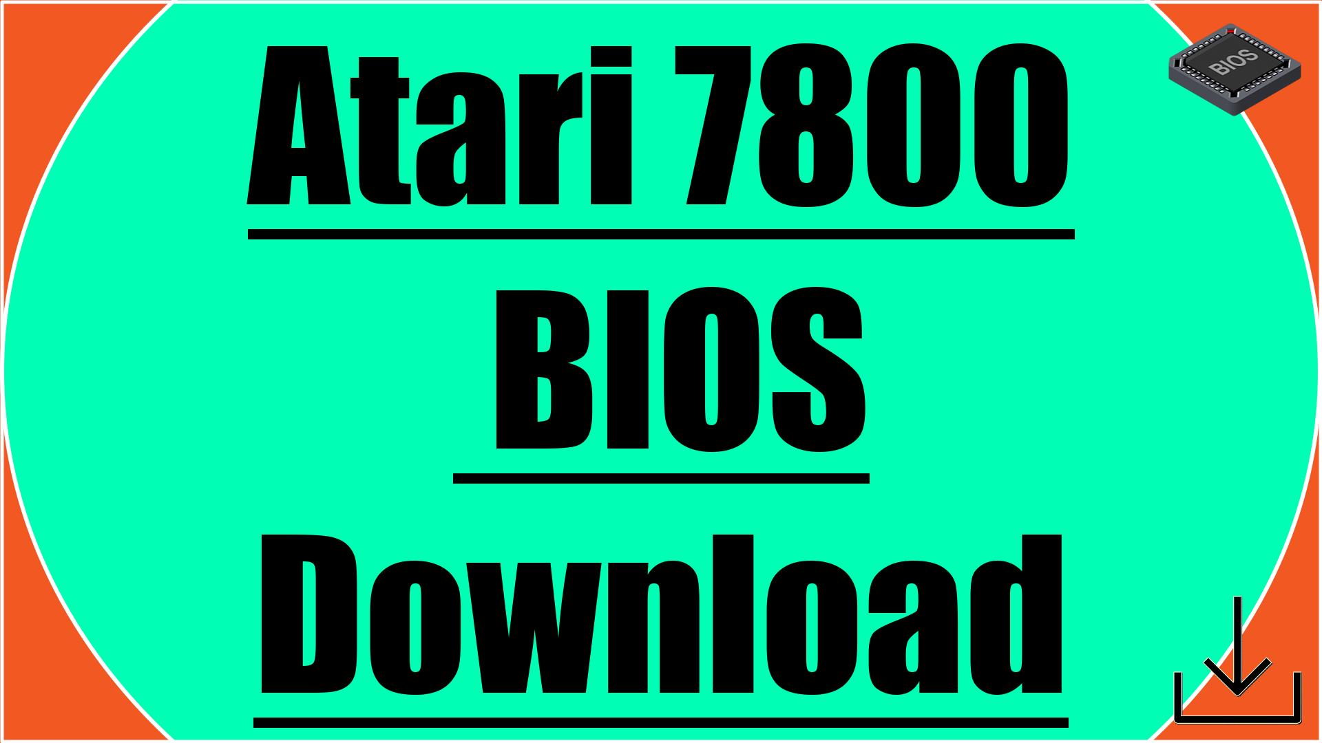 Atari 7800 BIOS Download