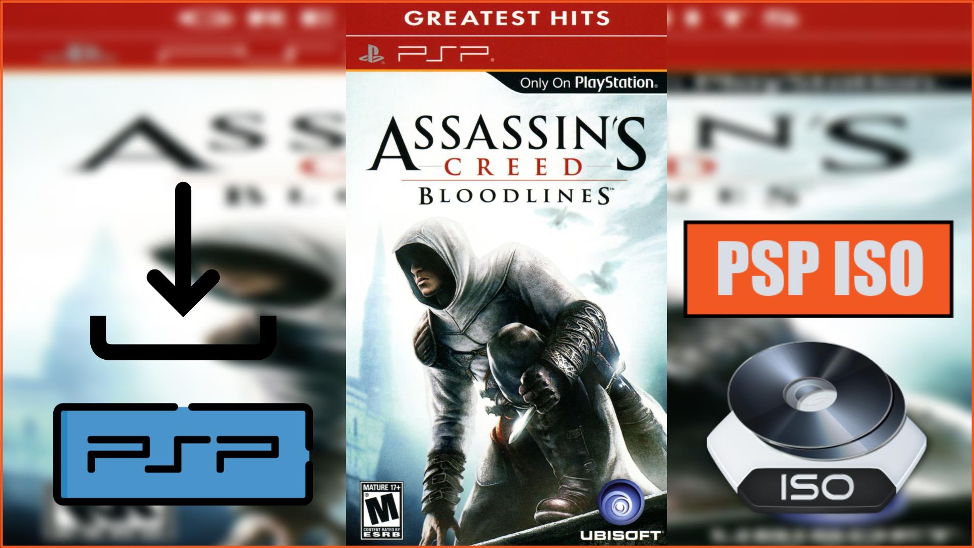 Download Assassin's Creed: Bloodlines✌✌🔥 *FILE INFO: (i) System : PSP (ii)  Best Emulator : PPSSPP (iii) File Size : 519 mb (compressed) *HOW TO PLAY?  (i) Install Emulator and download file. (ii)