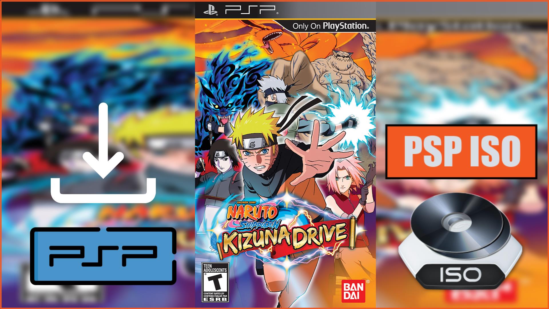 Naruto Shippuden Kizuna Drive PSP ISO Download