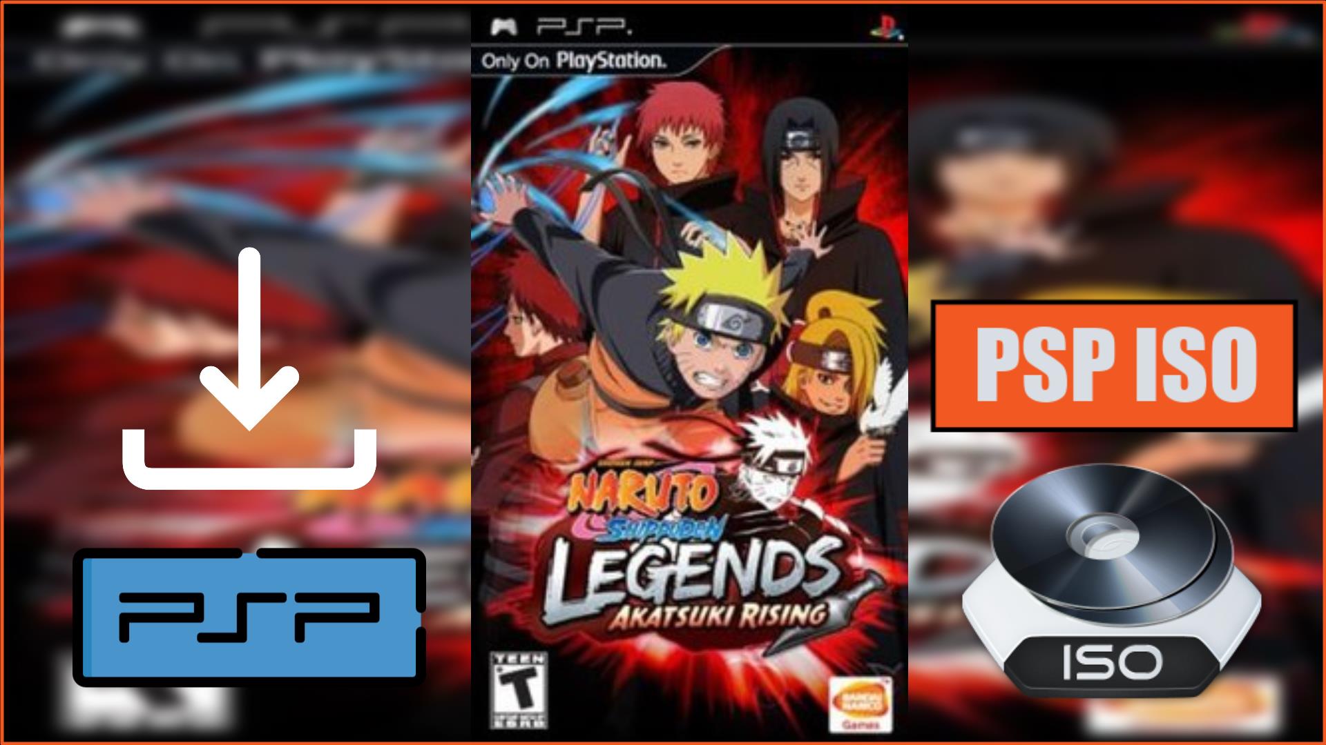 Naruto Shippuden Legends Akatsuki Rising PSP ISO Download