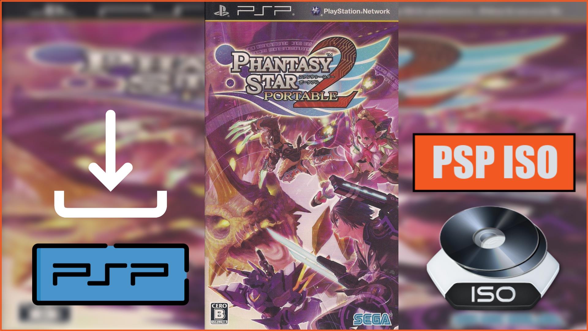 Phantasy Star Portable 2 PSP ISO Download