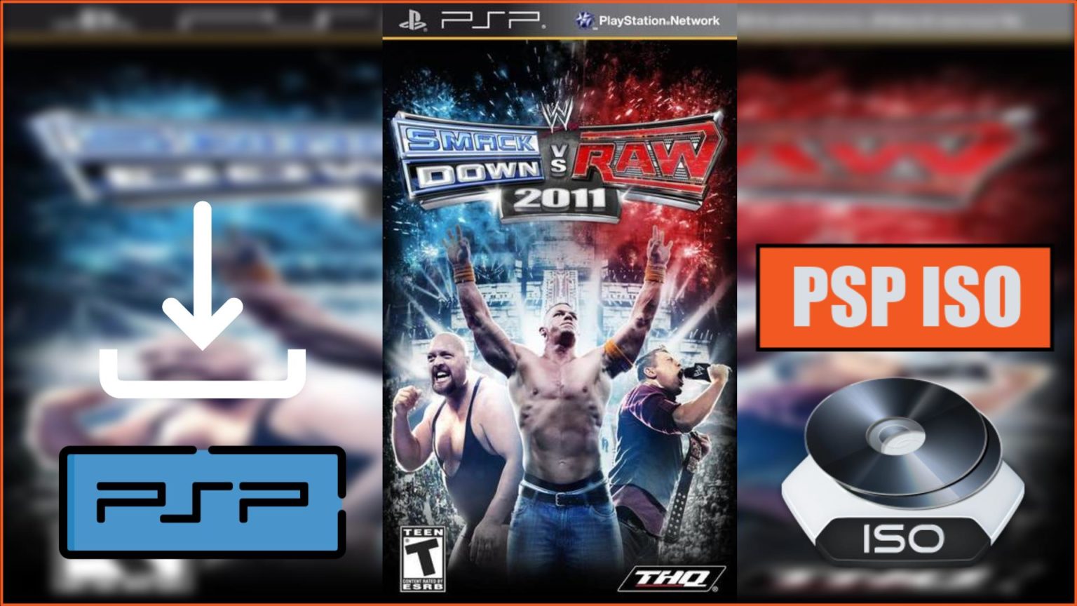 WWE SmackDown vs RAW 2011 PSP ISO Download SafeROMs